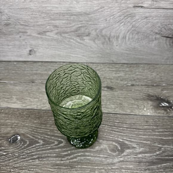 Lenox Impromptu Hand Blown Crystal Glasses 7” Avocado Green Goblets ~1 Pc - Picture 2 of 8